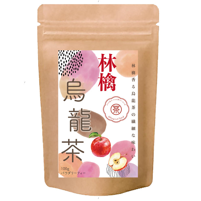 林檎烏龍茶 パウダリーインスタント ウーロン茶 無糖 りんごの甘い香りがふんわりと広がる、(簡単：お水・お湯にサッと溶ける) 業務用
