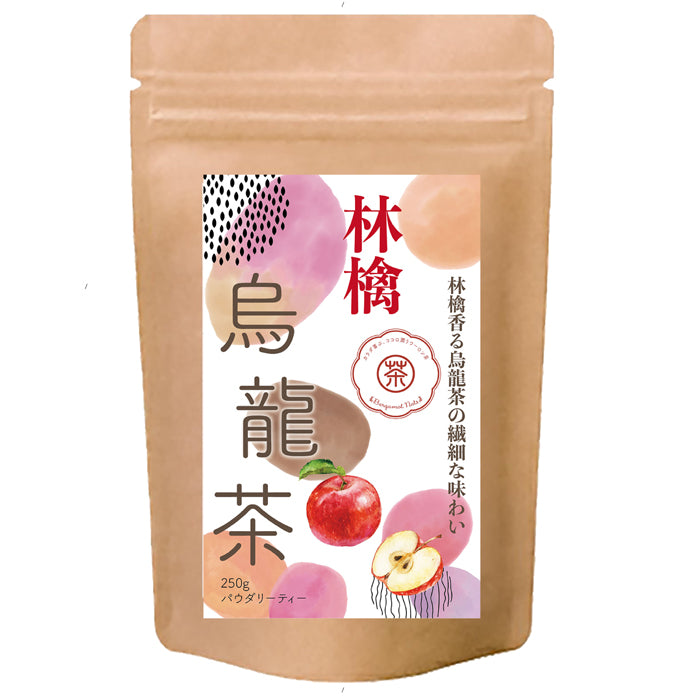 林檎烏龍茶 パウダリーインスタント ウーロン茶 無糖 りんごの甘い香りがふんわりと広がる、(簡単：お水・お湯にサッと溶ける) 業務用