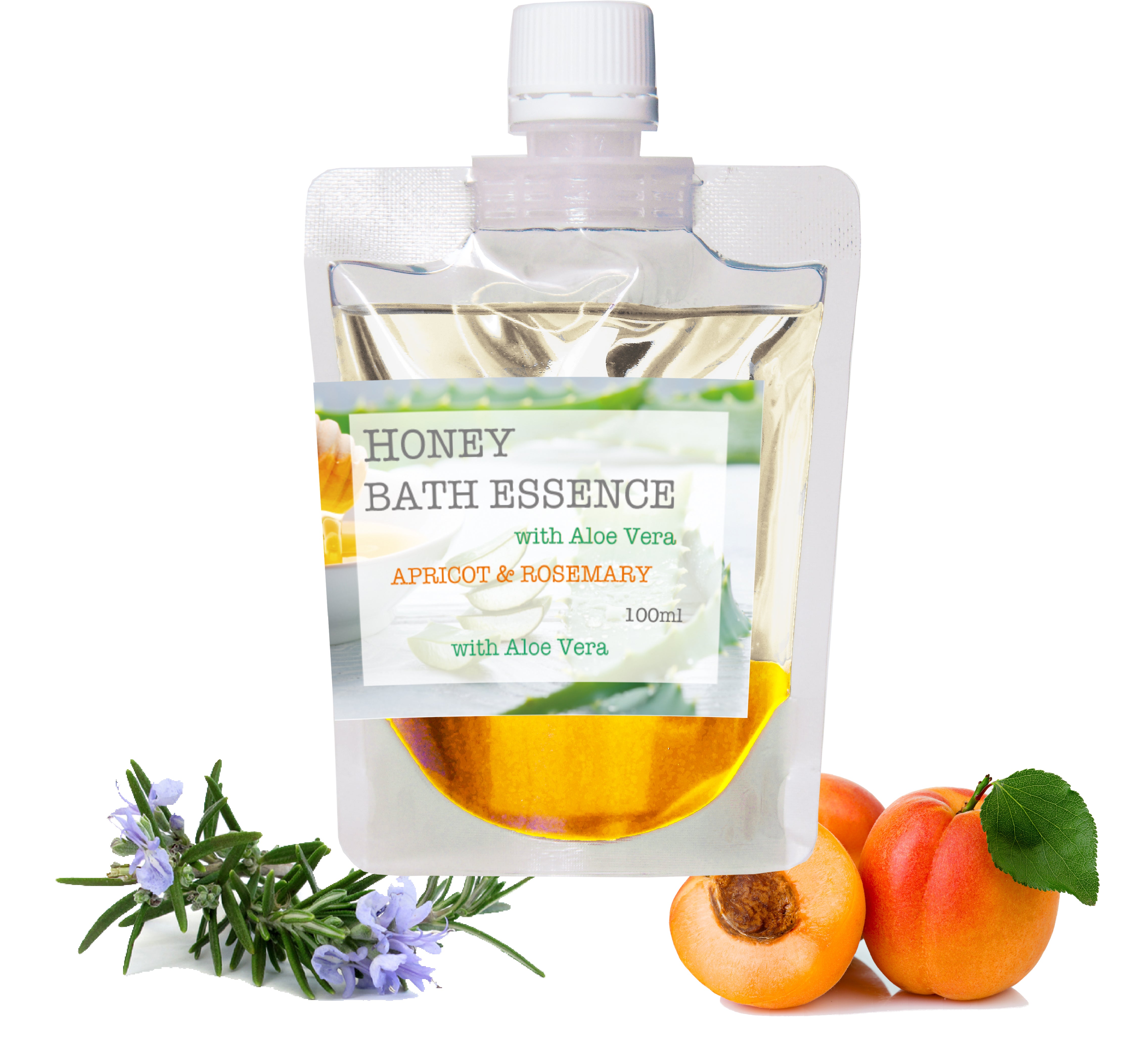 Bergamot-nots ハチミツ ハニーバスエッセンス with アロエベラエキス配合 アプリコット・ローズマリー　アロエ・はちみつ入浴剤 　アロマ芳香沐浴剤