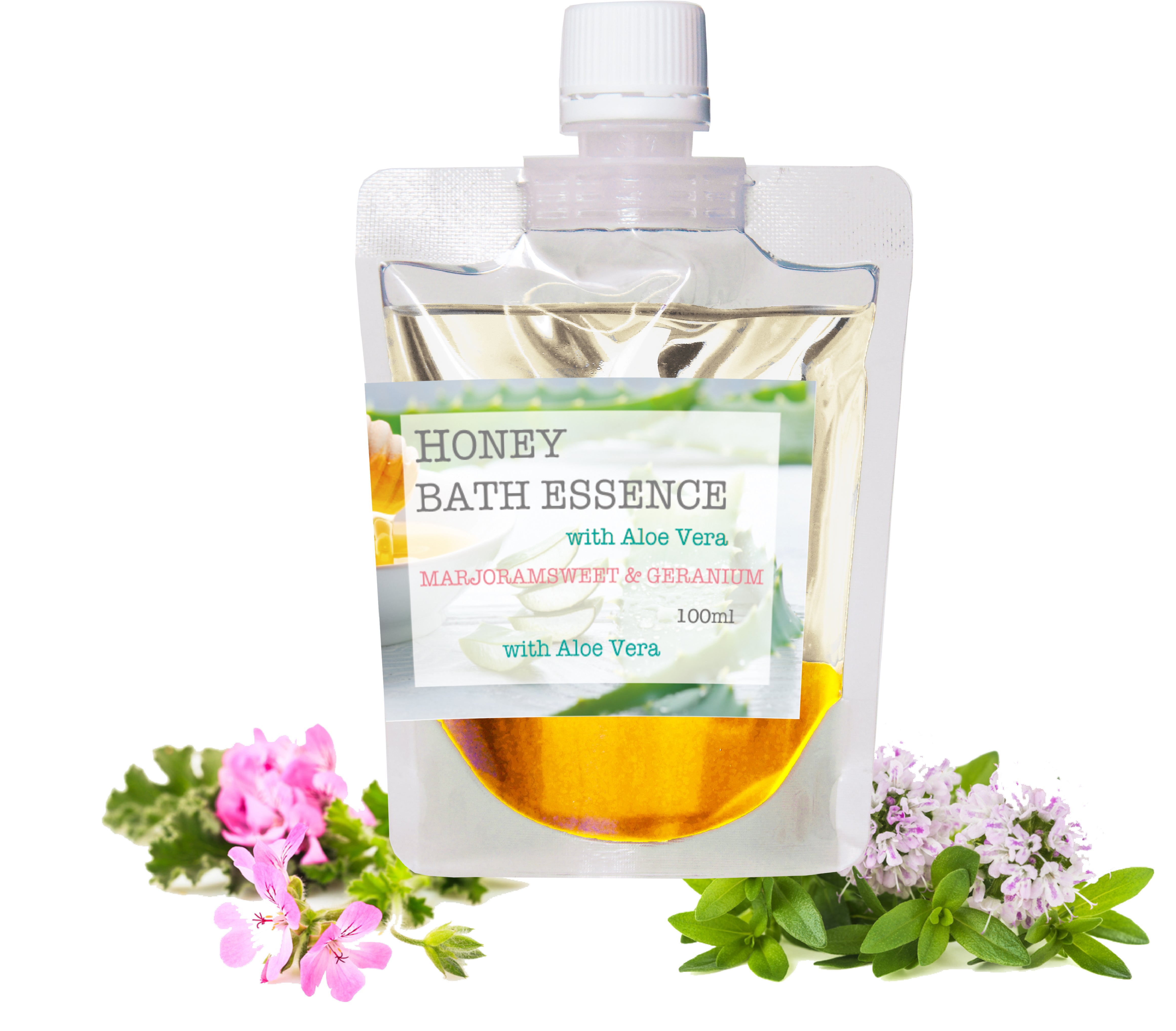 Bergamot-nots ハチミツ ハニーバスエッセンス with アロエベラエキス配合マージョラムスイート・ゼラニウム　 アロエ・はちみつ入浴剤 　アロマ芳香沐浴剤