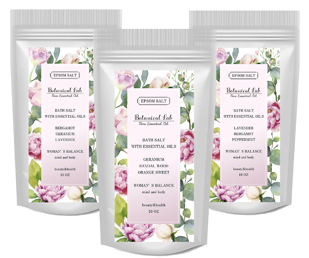 アロマ エプソムソルト (ウーマンズバランスブレンド) 国産純度99.9% マグネシウム 温浴  30回分 バスソルト アロマ 入浴剤