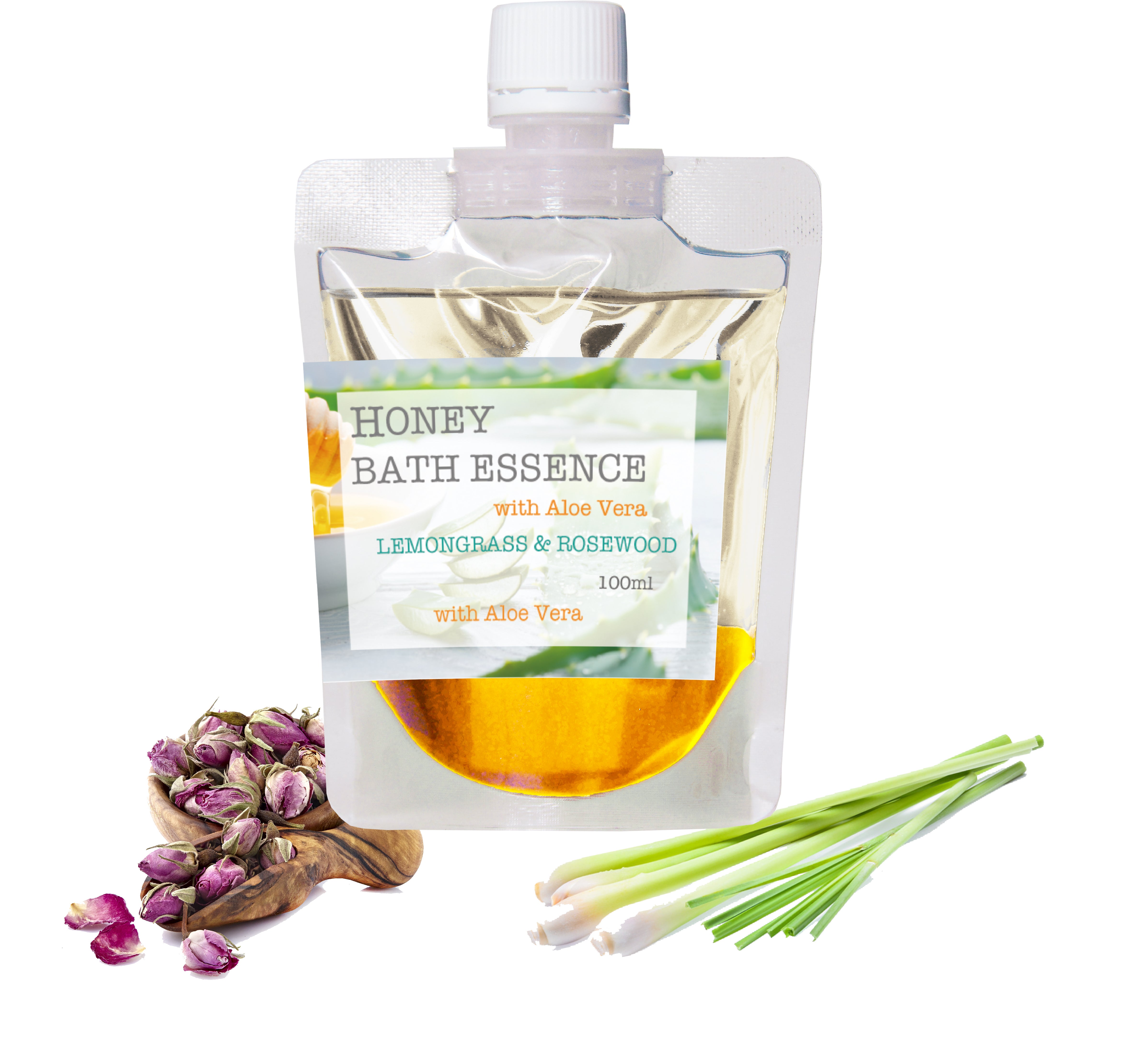 Bergamot-nots ハチミツ ハニーバスエッセンス with アロエベラエキス配合 レモングラス・ローズウッド アロエ・はちみつ入浴剤 　アロマ芳香沐浴剤