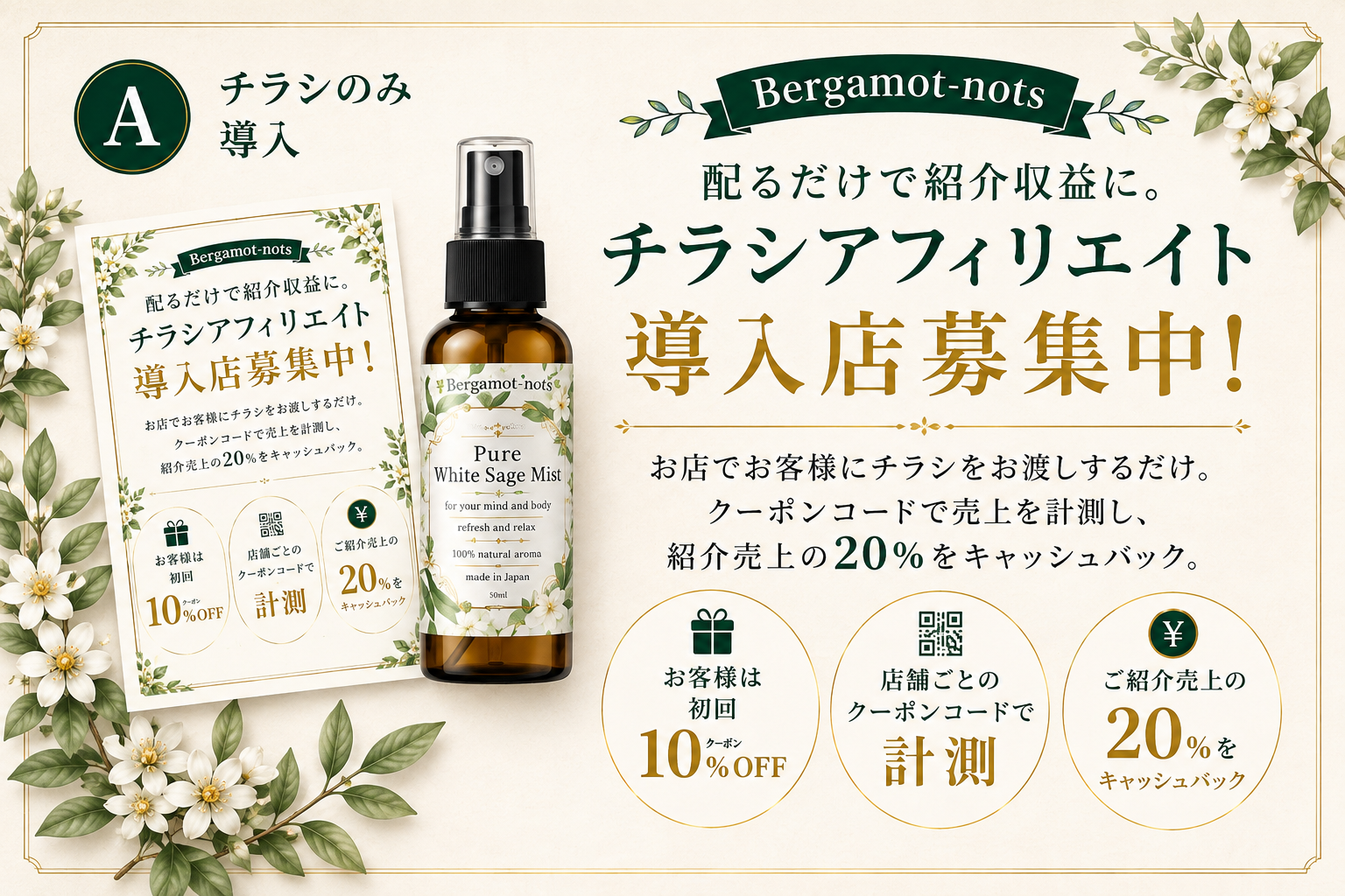 チラシアフィリエイト 初めて向けコース